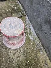 Vintage Red Metal Kick Step
