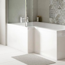 Nuie 1700mm L Shape Front Bath
