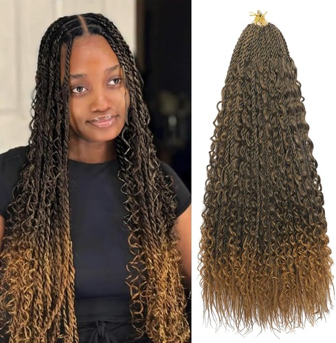 Goddess boho box braids - goddess,