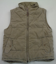 Timberland Gilet Women’s UK 8 Body Warmer Beige Cotton Padded Hiking Outdoor