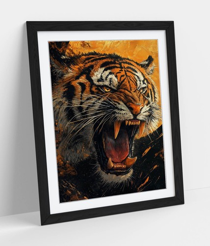 Cool tiger roaring - tiger,