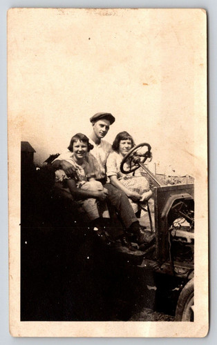 Man women tractor - man,