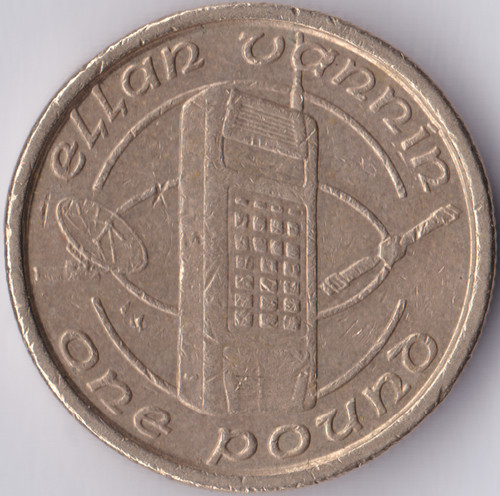 1994 one pound coin isle - one, £1