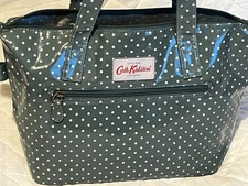 Cath Kidston Polka Dot Shoulder Handbag Tote Bag Green