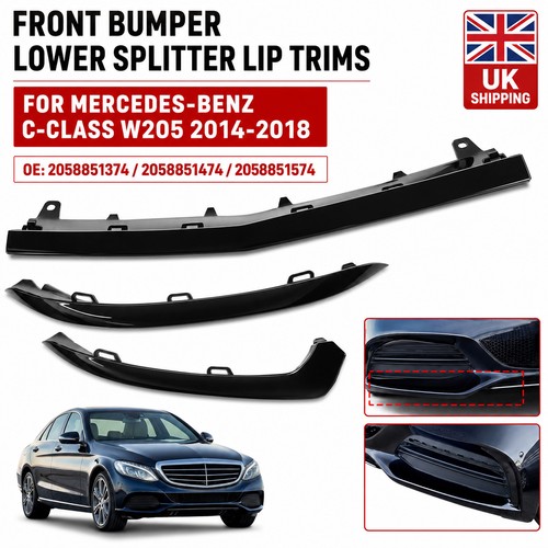 Front lower bumper lip trim - front,