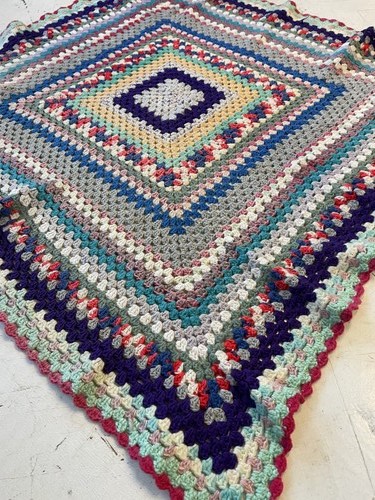 Vintage crochet granny - granny, square
