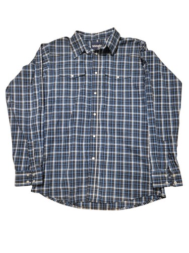 Wrangler youth xxl blue plaid - wrangler,