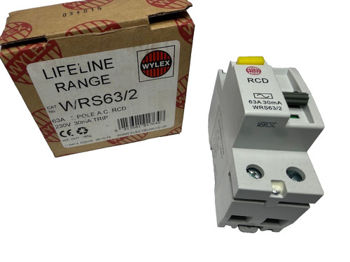 Wylex rcd wrs63 - wrs63/2, 63a