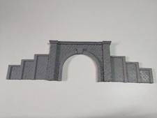 Twin Track Tunnel Portal N Gauge Model Train Entrance Stone Retaining Walls