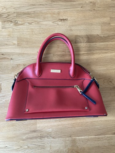 Principles red faux - faux, leather