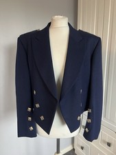 Wool Navy Silver Mens Wedding