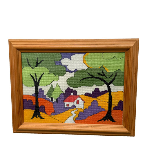 Handmade needlepoint tapestry - handmade,