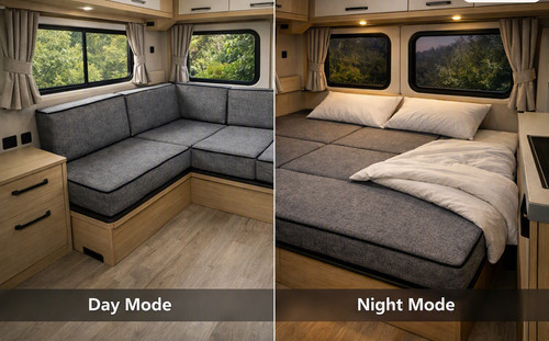 Rock and roll bed cushions - roll,