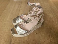 DUNE LONDON GOLD STRAPPY HIGH