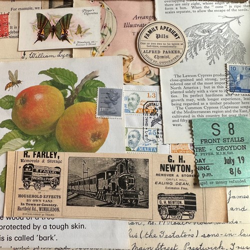 50pc vintage paper - paper, ephemera