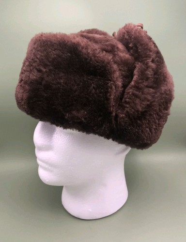 Vintage ushanka brown fur - ushanka,