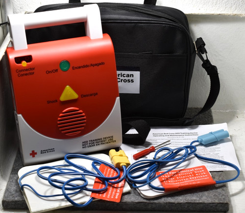 American red cross aed - red,