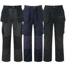 Tuff Stuff Extreme Mens Work Trousers Cordura Knee Pad Pockets Heavy Canvas 700