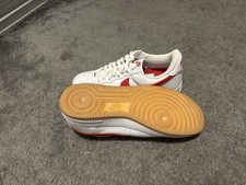 red and white air force 1s