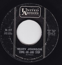 Soul / R&B--Marv Johnson – Come On And Stop / Not Available - HEAR  !!