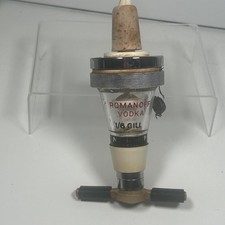 Vintage Bar Romanoff Vodka Pub Optic 1/6 Gill Gaskill & Chambers Bar Spirits