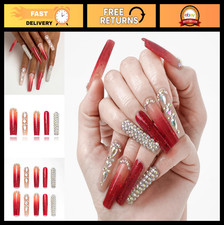 Luxury Ombre Red Glitter Press