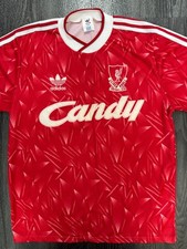 Original Authentic Adidas Liverpool 1989/1990 Home Shirt Mens Large