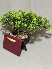 Handmade Italian leather card