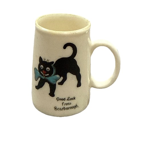 Crested black cat china - crested, good