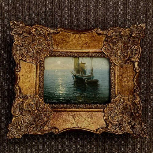 Framed fishing boats sea - fishing,