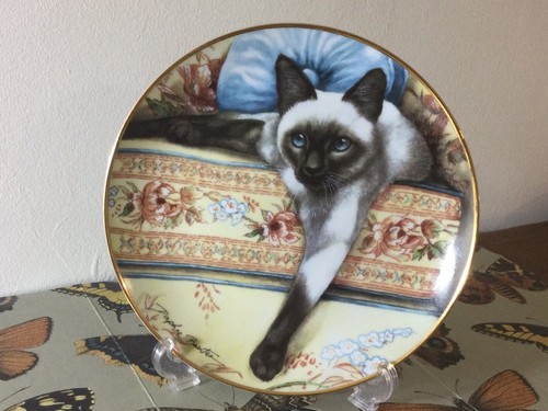 Danbury siamese cat plate - cat, by