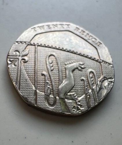 Genuine rare undated 20p - genuine,