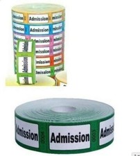 Admission Roll Tickets for
