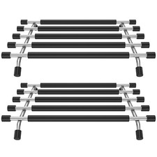 2x Kitchen Worktop Protector Stainless Steel Table Trivet Stand Stable Support