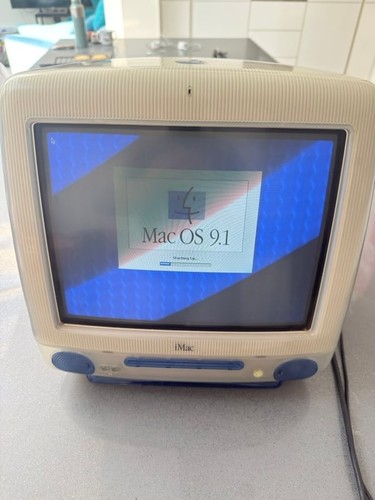 Apple imac blue white - imac,