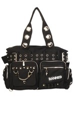 Banned Black Gothic Tote Bag