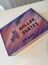 Gonex Adjustable Quad Roller Skates Light Up Wheels Size Medium UK 13 to 3