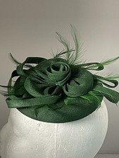 Emerald green fascinator - emerald,