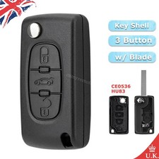3 Button Flip Key Fob Shell
