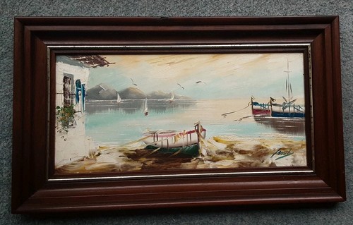 Vintage oil painting board - vintage,