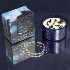 Zodiac Crystal Candle with