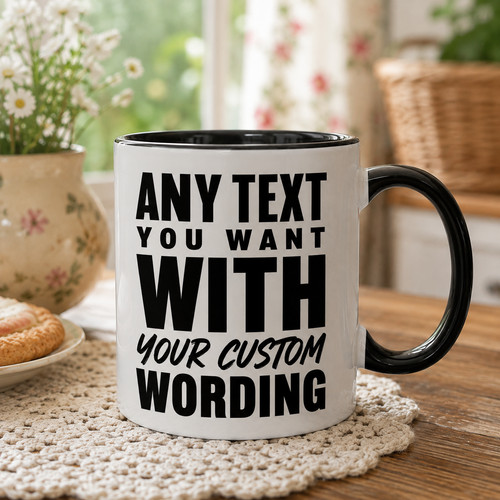Custom any text personalised - any,