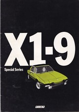 FIAT X1-9 SPECIAL SERIES BROCHURE, EDITION No. 2.0042/INGHILTERRA.