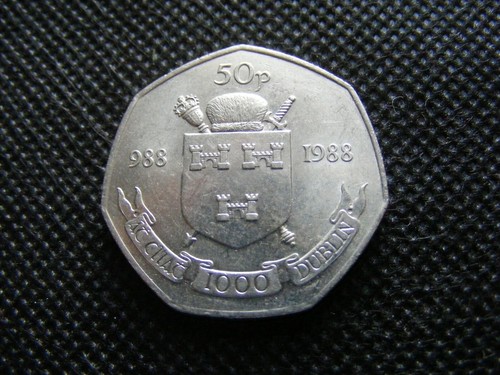 1988 irish 50p dublin - 50p,