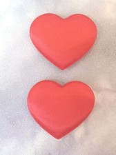 Build A Bear, Two, Red Padded Hearts.