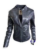 Women's Genuine Leather Biker