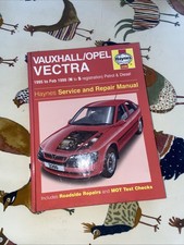VAUXHALL OPEL VECTRA   1995-1999  HAYNES SERVICE  MANUAL 3396 (N to S) VGC