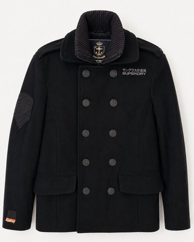Superdry large black wool - superdry,