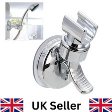 Adjustable Bracket Suction Shower Head Handset Holder Kit Bathroom Wall Mount