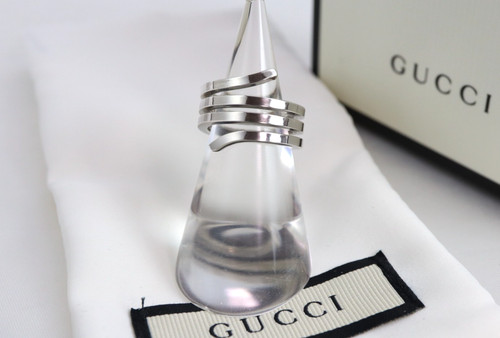 Gucci spiral ring sterling - gucci,